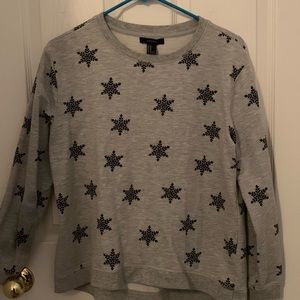 Grey Snowflake Sweater
